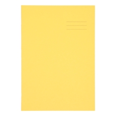 A4+ Exercise Book 48 Page,10mm Squared, Yellow - Pack of 50